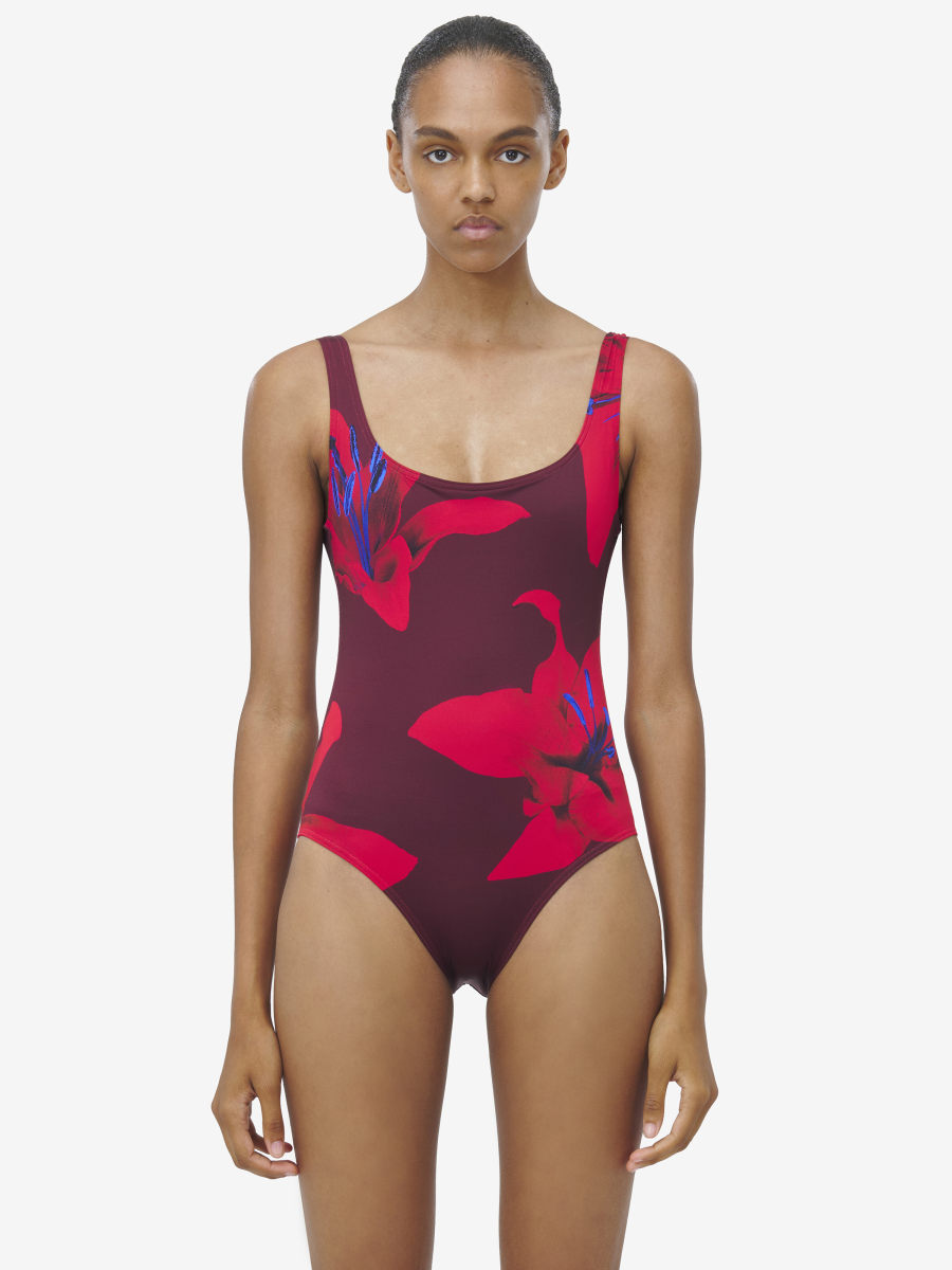 ALEXANDER MCQUEEN - Fire Lily Swimsuit - Item 8174663E88Q6174